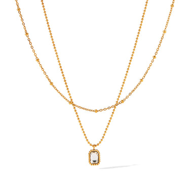 White Stone Allure Necklace