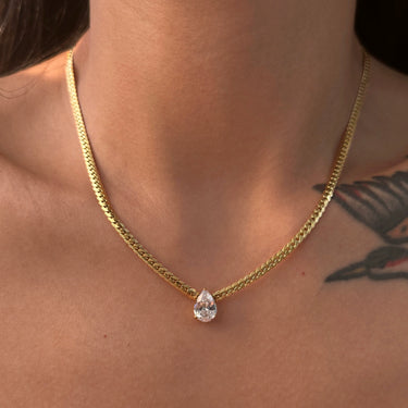 Delph Zircon Necklace| 18K Plated