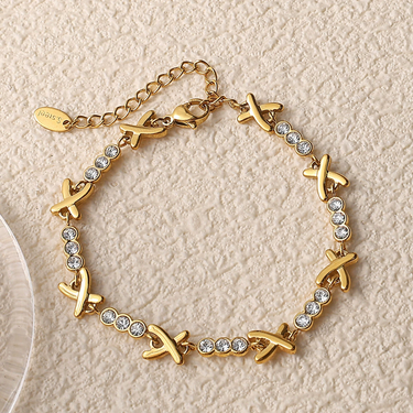 Camie X Zircon Bracelet | 18K Plated