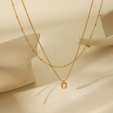 White Stone Allure Necklace by Aquastreet