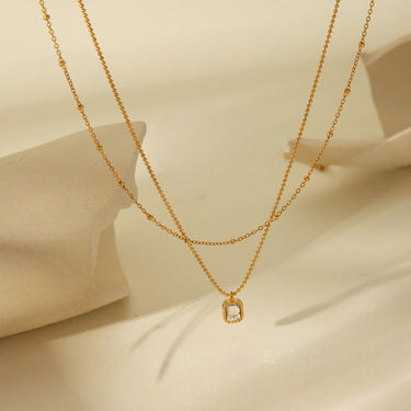 White Stone Allure Necklace by Aquastreet