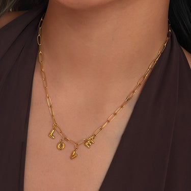 LOVE It Chain Necklace | 18K Plated