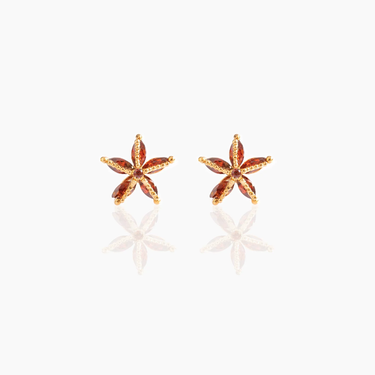 Zirconia Starfish Stud Earring 