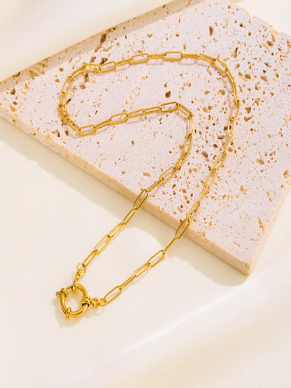 Link Chain Necklace | 18K Plated