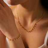 Celeste Necklace & Bracelet Set model image