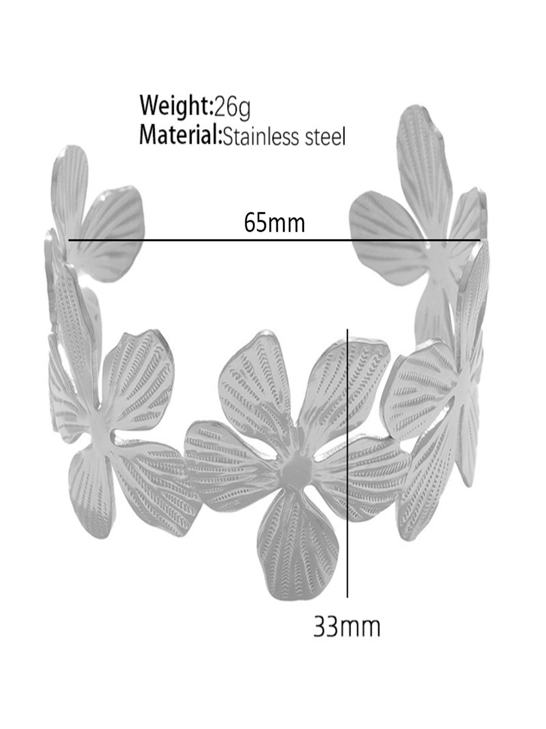 Alba Floral Cuff | 18K Plated