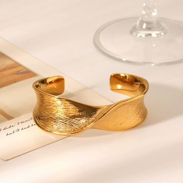 Aurea Wave Cuff Bracelet images