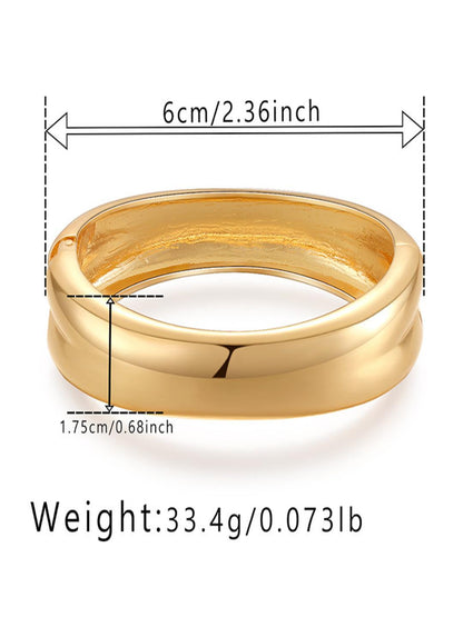 Bailey Openable Kada Bracelet | 18K Plated