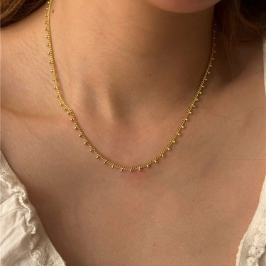Chain of Balls Necklace | 18K Plated