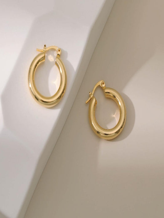 Brooks Hoops | 18K Plated