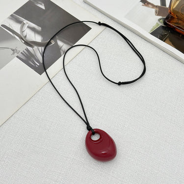 Mens Moise Resin Oval Pendant
