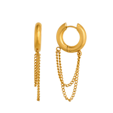 Jacqui Ear Chain | 18K Plated