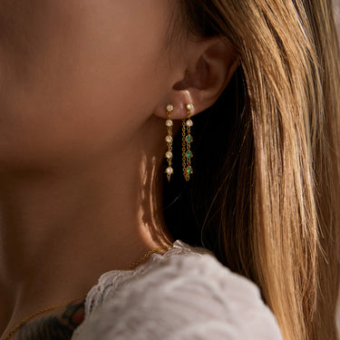 Verdie Zircon Drops| 18K Plated