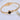 Gold Zircon Bracelet by Aquastreet