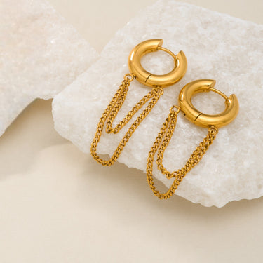 Jacqui Ear Chain | 18K Plated