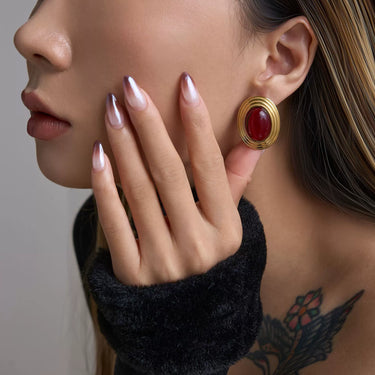 Heirloom Studs| 18K Plated