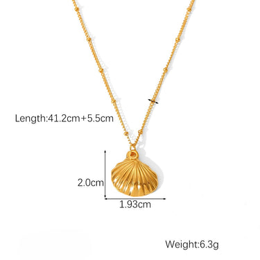 Shell Pendant size