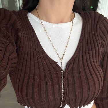 Chain of Cross Body Chain Long Necklace