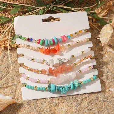 Kela Beaded Anklets - Set of 6