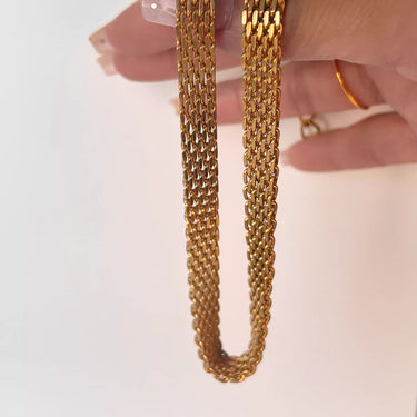 Panther Mesh Choker| 18K Plated