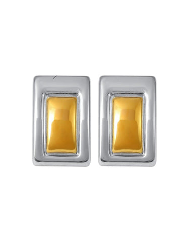 Zoe Geometric Stud Earrings | 18K Plated