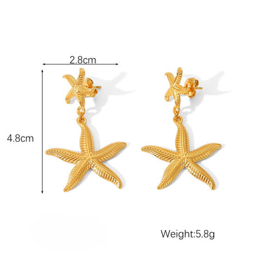 Thalassa Starfish Earrings size