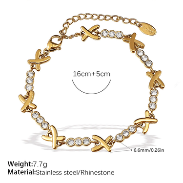 Camie X Zircon Bracelet | 18K Plated