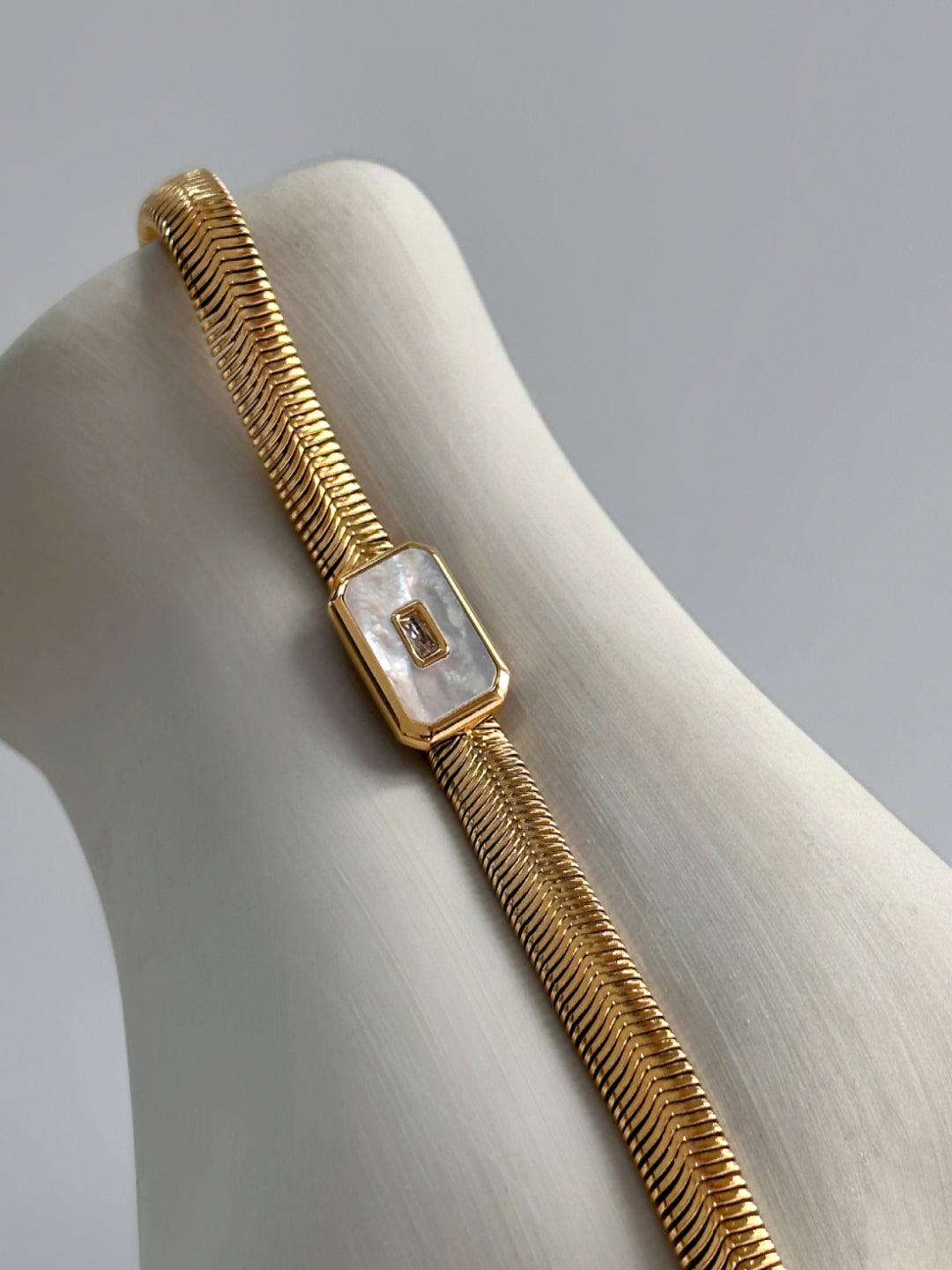 Enamel Snake Chain Bracelet | 18K Plated