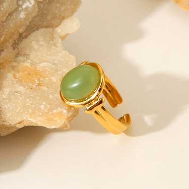 Green Stone Ring