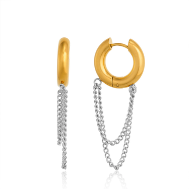 Jacqui Ear Chain | 18K Plated