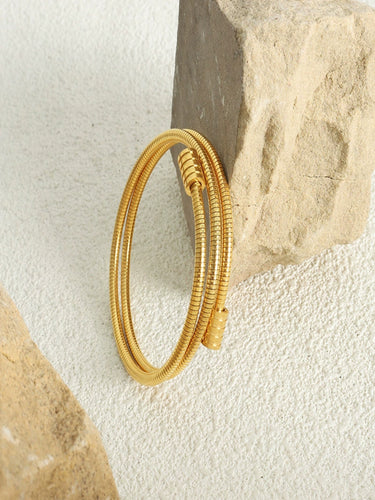Serpenta Coil Bracelet | 18K Plated