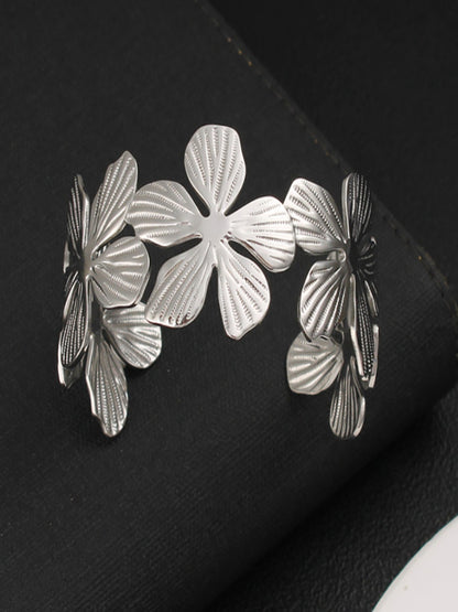 Alba Floral Cuff | 18K Plated