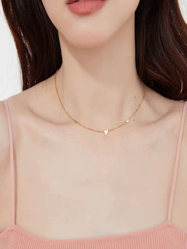 Amoura Heart Chain Necklace | 18K Plated