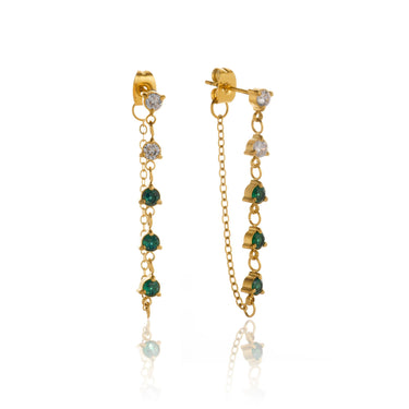 Verdie Zircon Drops| 18K Plated
