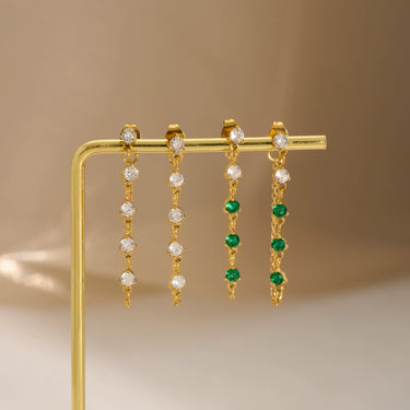 Verdie Zircon Drops| 18K Plated