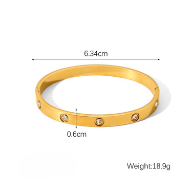 gold Zircon Bracelet size