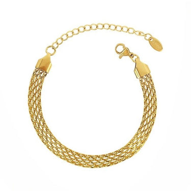 Mesh Chain Bracelet| 18K Plated
