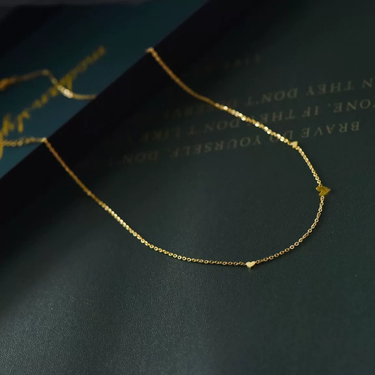 Amoura Heart Chain Necklace | 18K Plated