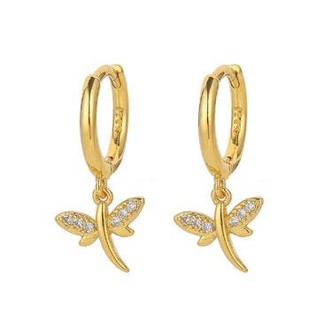 Talia Dragonfly Drops | 18K Plated