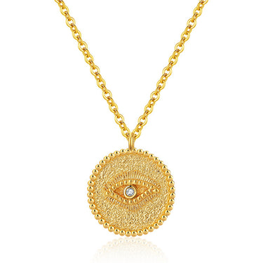 Bessy Evil Eye Pendant | 18K Plated