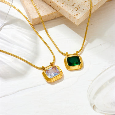 Charlotte Zircon Pendant | 18K Plated