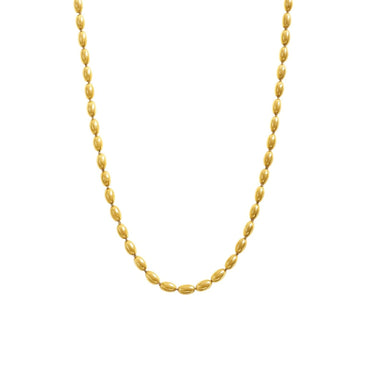 18k gold Plated Beaded chain by Aquastreet