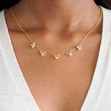 Tessa Butterfly Necklace | 18K Plated