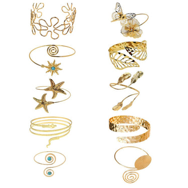 Gold-Plated Adjustable Arm Cuff