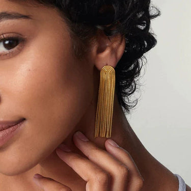 Cascade Fringe Earrings aquastreet