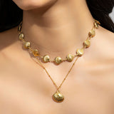 Shell Pendant and Necklace Set model image by aquastreet