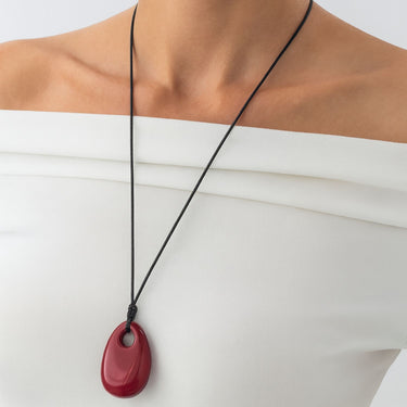 Moise Resin Oval Pendant