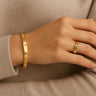 Gold Zircon Bracelet & Ring Set 