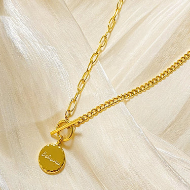 To My Love Necklace (Beloved Engraved) | 18K Plated