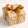 Gift box with elegant ribbon and bow